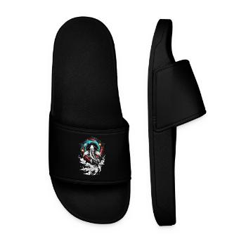 Celestial Koi ⭐ - Men’s Pool Sliders - black - Front