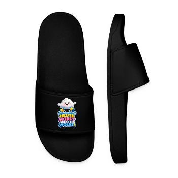 Cloud Jumps Today Even the Cloud Rain Humor - Men’s Pool Sliders - black - Front