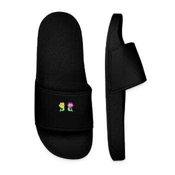Mermaid mermaids - Men’s Pool Sliders - black - Front