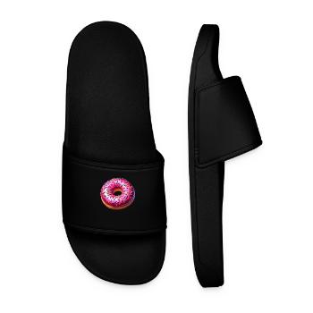 Donut - Männer Badelatschen - Schwarz - Vorne