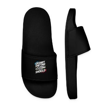 Perfect for fans of old-school car tech - Men’s Pool Sliders - black - Front