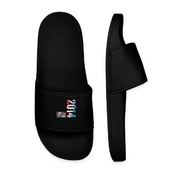 2014 Limited Edition Geburtstagsgeschenk 2014 - Männer Badelatschen - Schwarz - Vorne