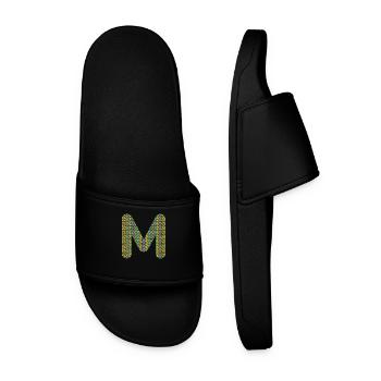 Coeur coloré M Design - Unique et élégant ! - Claquettes Homme - noir - Devant