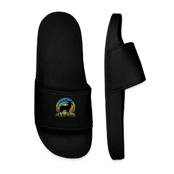 Cerf - Claquettes Homme - noir - Devant