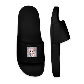 STICKERS ANIME SWS - Men’s Pool Sliders - black - Front