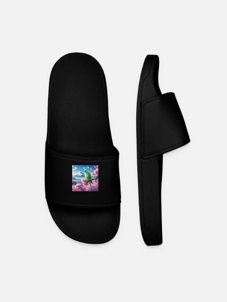 Parrot love - Men’s Pool Sliders - black