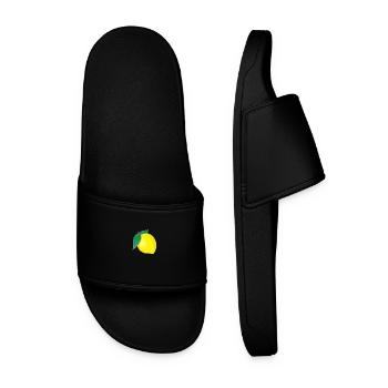 lemon - Men’s Pool Sliders - black - Front