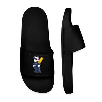 Panda Cricket Cricket Bat - Men’s Pool Sliders - black - Front