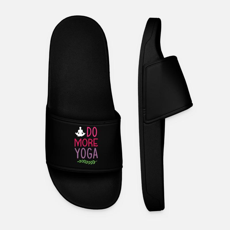 Machen Sie mehr Yoga - Männer Badelatschen - Schwarz