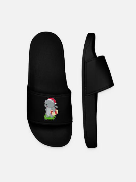 Forfait Noël chat - Claquettes Homme - noir