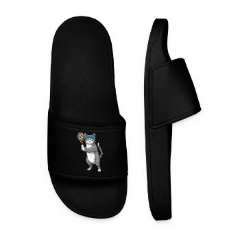 Raquette de tennis Cat Tennis - Claquettes Homme - noir - Devant