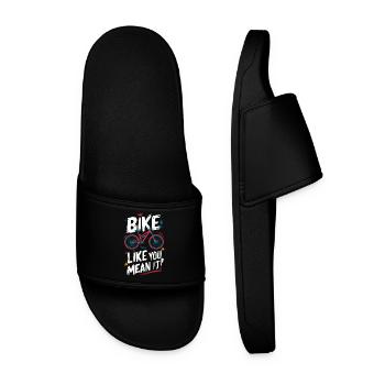 Conception dynamique de devis de vélo - Claquettes Homme - noir - Devant