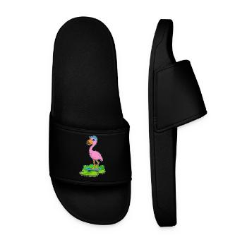 Flamingo Skater Skateboard - Männer Badelatschen - Schwarz - Vorne