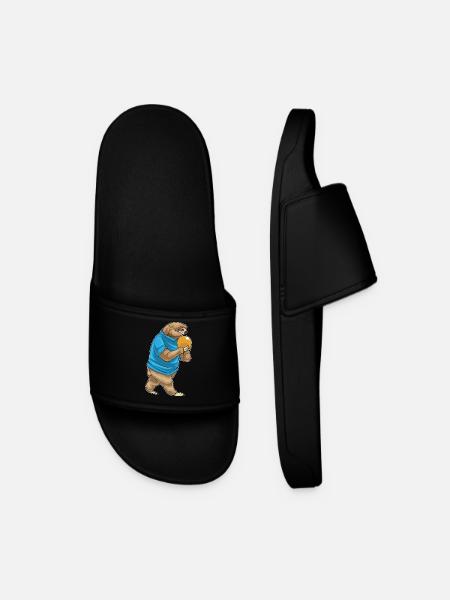 Sloth Bowling Bowling Ball - Men’s Pool Sliders - black