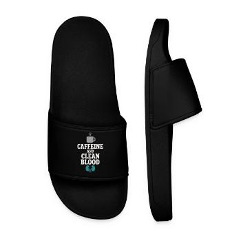 Dialysis Nurse Tech Kidney Care Nephrology - Men’s Pool Sliders - black - Front