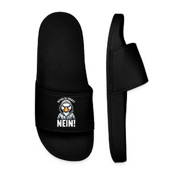 Avant que tu ne demandes, pas de cygne. Mauvaise humeur. - Claquettes Homme - noir - Devant
