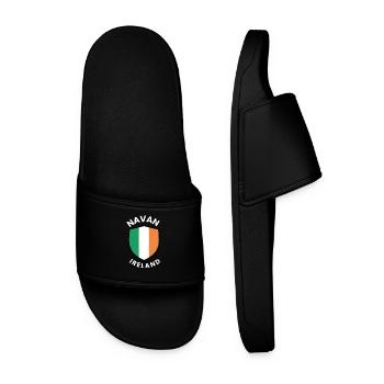 Navaner Schild von Irland - Männer Badelatschen - Schwarz - Vorne