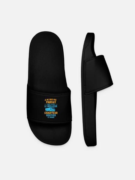 Le meilleur chauffeur routier du monde - Claquettes Homme - noir