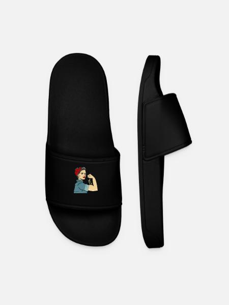 STRONG WOMEN - Men’s Pool Sliders - black