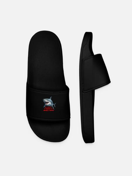 Sharp as a shark - Men’s Pool Sliders - black