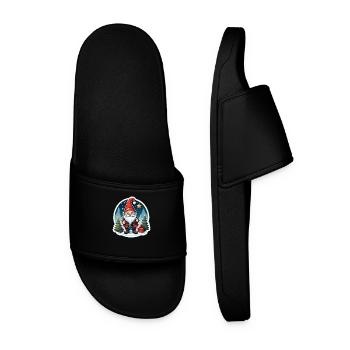 Christmas gnome - Men’s Pool Sliders - black - Front