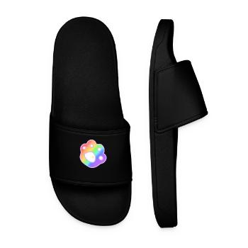 Pride Paw - Männer Badelatschen - Schwarz - Vorne