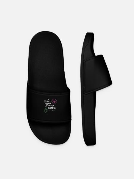 make your dreams happen - Men’s Pool Sliders - black