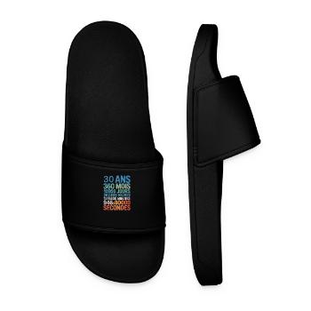 30 Ans, 360 Mois, 10 950 Jours, Presque 1 Milliard - Men’s Pool Sliders - black - Front