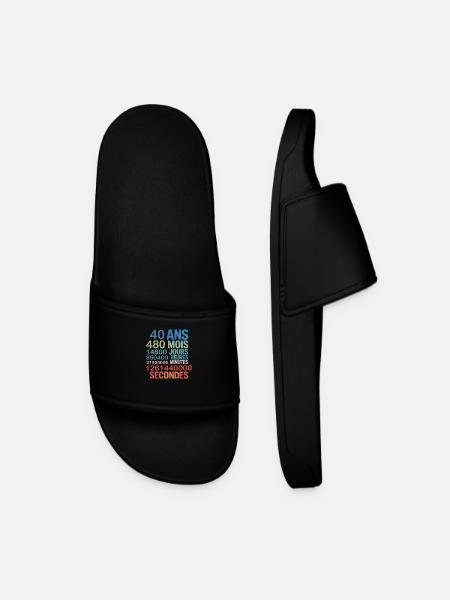 40 Ans – 480 Mois, 14600 Jours... Secondes - Men’s Pool Sliders - black