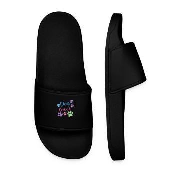 Dog Lovers - Men’s Pool Sliders - black - Front