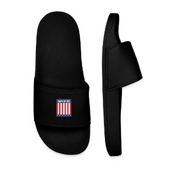 Fight with hearts - Men’s Pool Sliders - black - Front