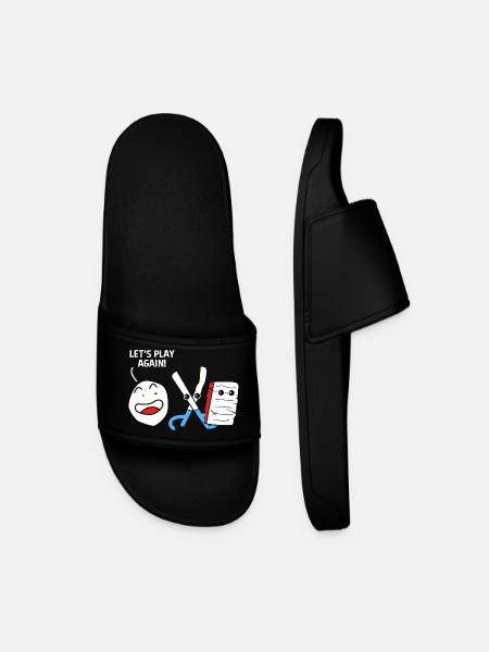 Scissors Stone Paper - Men’s Pool Sliders - black