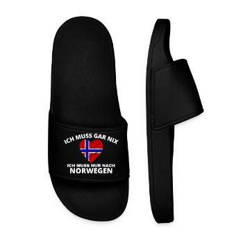 Norwegen - Männer Badelatschen - Schwarz - Vorne