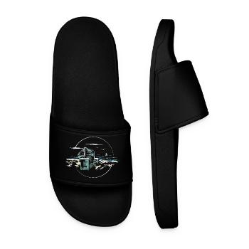 Chaise de plage Mer Baltique Symbole de la mer de sable - Claquettes Homme - noir - Devant