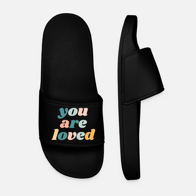 Vous êtes aimé - Christian - Claquettes Homme - noir