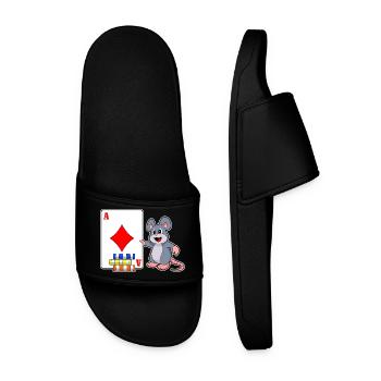 Mouse Poker Cartes de poker Jetons de poker - Claquettes Homme - noir - Devant