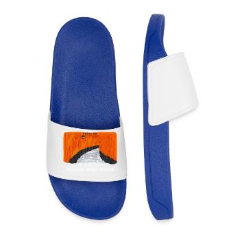 Japon, Kyoto, Fushimi Inari Taisha Torii Dessin - Claquettes Homme - bleu roi - Devant