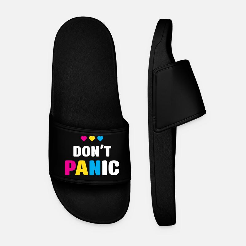 LGBT Pride Month - Keine Panik - Männer Badelatschen - Schwarz