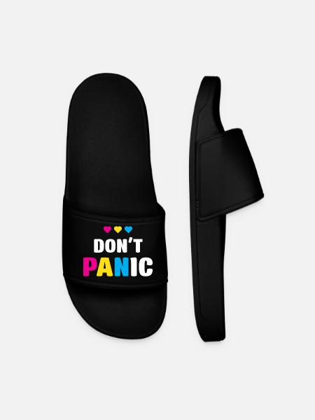 LGBT Pride Month - Keine Panik - Männer Badelatschen - Schwarz