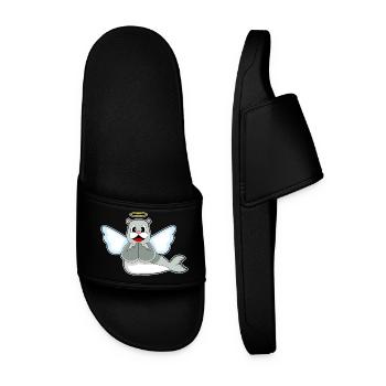 Seal Angel Wings - Men’s Pool Sliders - black - Front