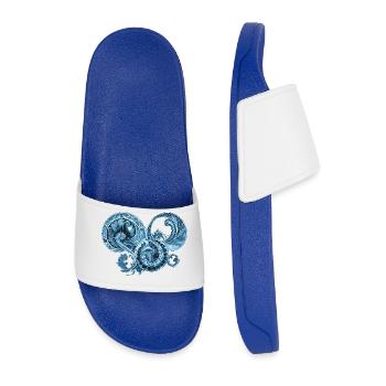 Blue Ornament - Men’s Pool Sliders - royal blue - Front