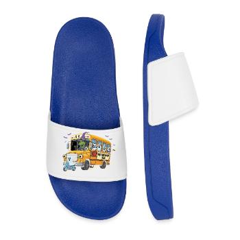 Spooky Bus Haunted Crew - Claquettes Homme - bleu roi - Devant
