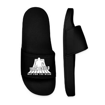 Track Athletics Track & Field Not For Weak - Men’s Pool Sliders - black - Front
