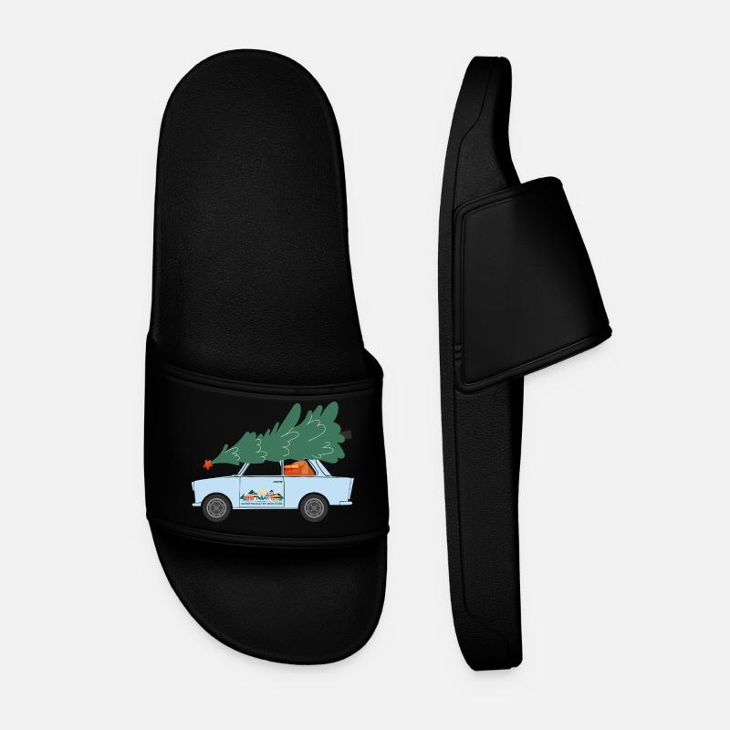 Christmas at Home (Trabi Edition) - Men’s Pool Sliders - black