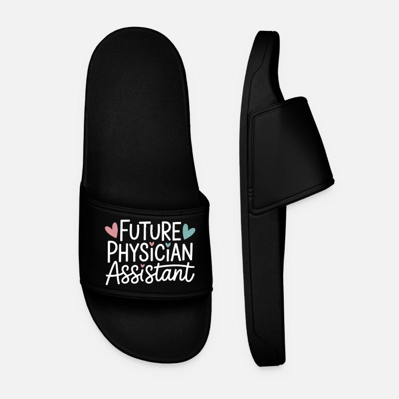 Future Physician Assistant - Men’s Pool Sliders - black