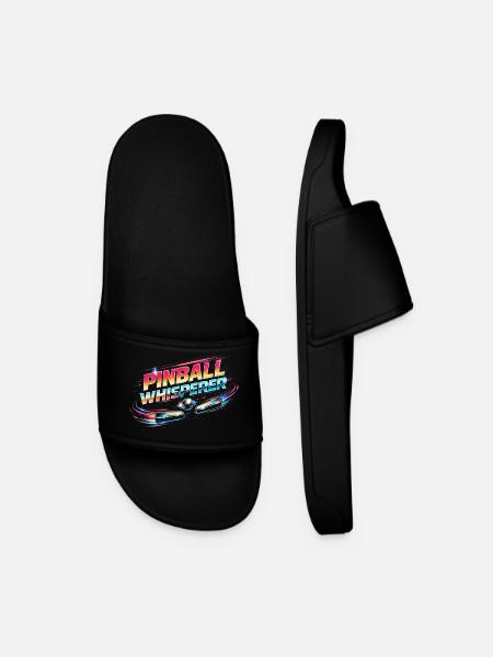 Pinball Whisperer Pinball Player - Men’s Pool Sliders - black