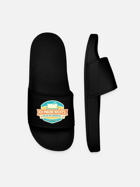 Doing nothing with passion - Men’s Pool Sliders - black