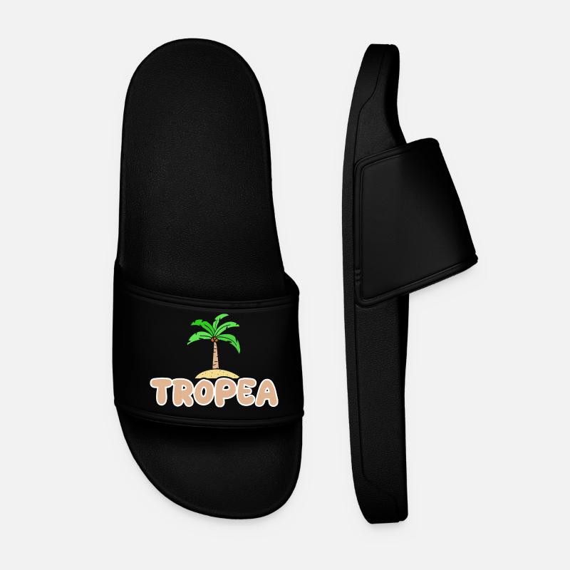 Tropea as a holiday - Men’s Pool Sliders - black