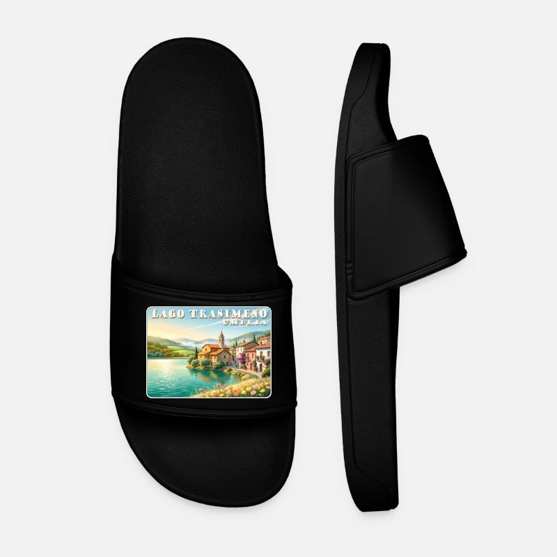 Lago Trasimeno - Männer Badelatschen - Schwarz