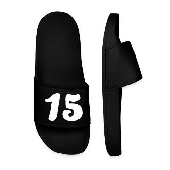 15. 15 YEARS. 15th ANNIVERSARY. 15 YEAR ANNIVERSARY. - Men’s Pool Sliders - black - Front